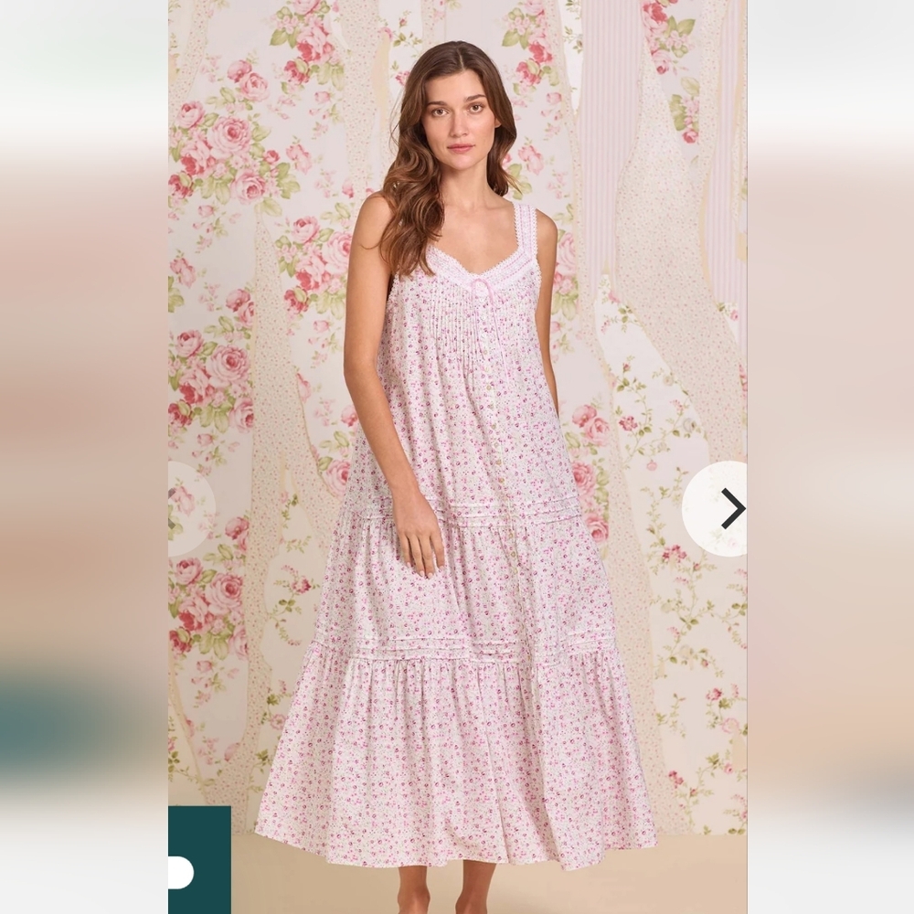 Eileen West "Josephine Sweet Ditzy" Cotton Lawn Ballet  Nightgown